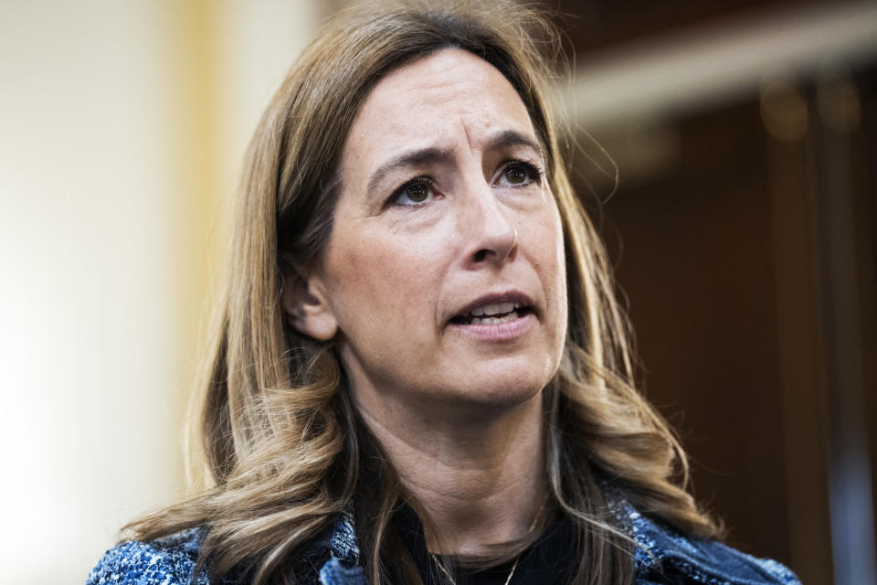 Representative Mikie Sherrill at a House hearing.