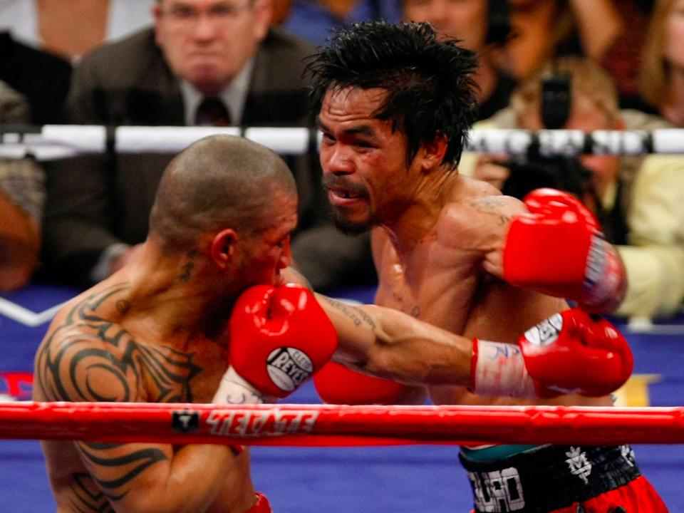 Miguel Cotto and Manny Pacquiao