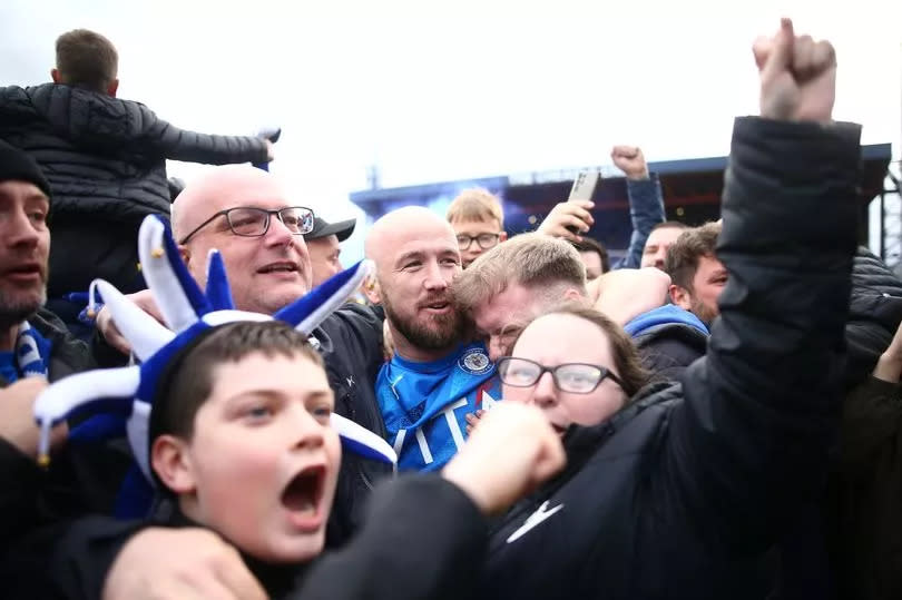 Promotion scenes at Edgeley Park -Credit:Phil Oldham/REX/Shutterstock