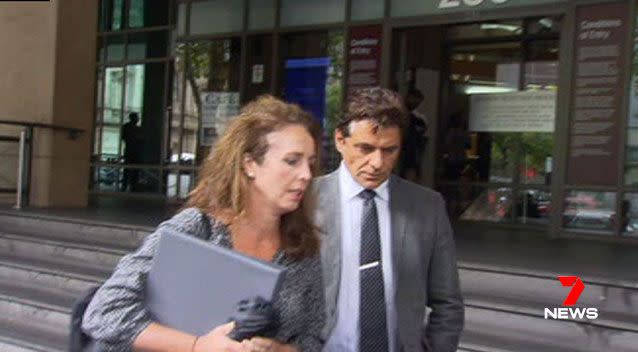 Australian actor Vince Colosimo has been fined $1000 for possession of 'ice'. Pictures: 7 News