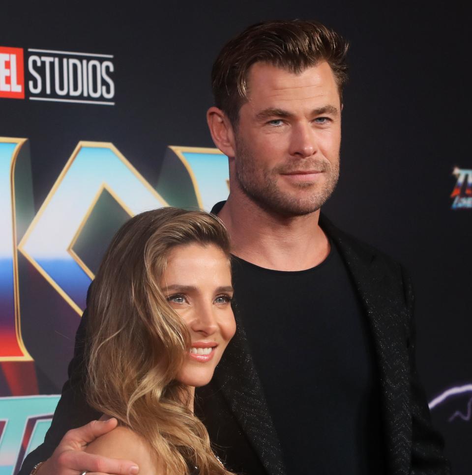 Chris Hemsworth and Elsa Pataky at movie premiere