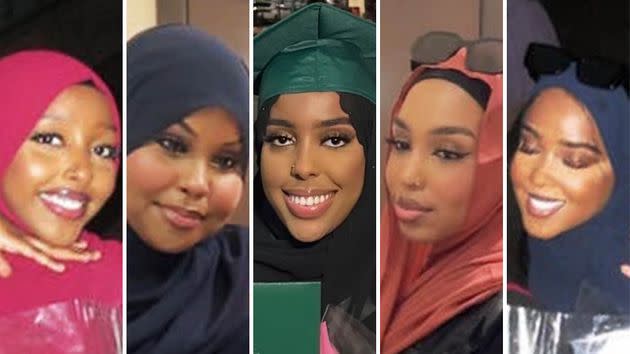 From left, Sabiriin Ali, Sagal Hersi, Siham Adam, Sahra Gesaade and Salma Abdikadir