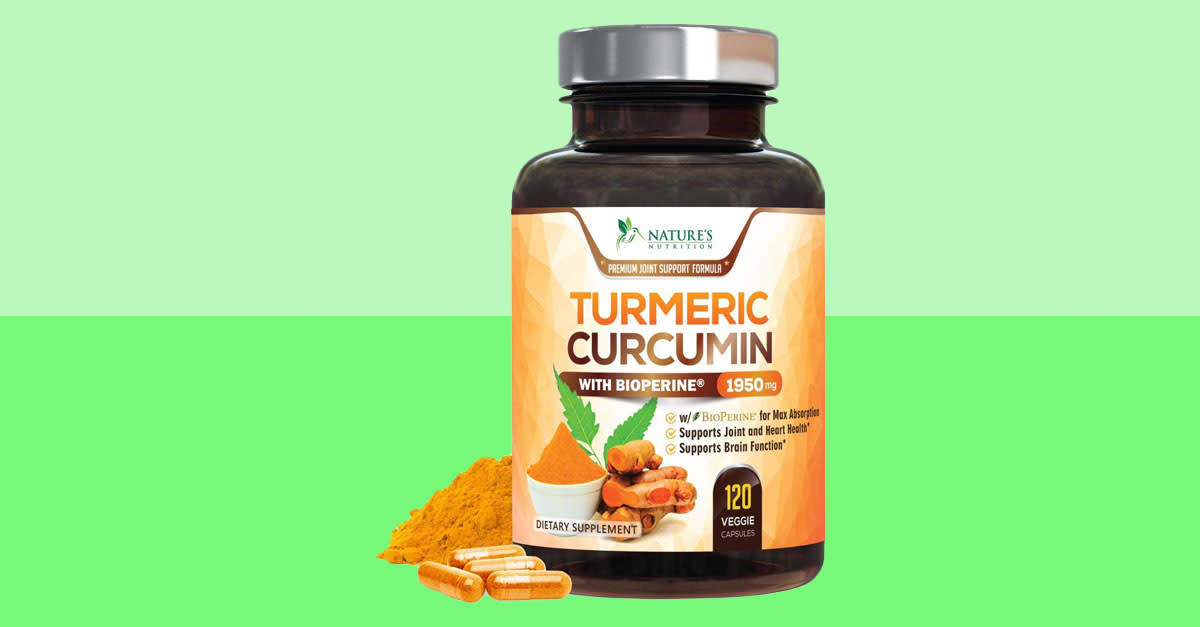 Turmeric Curcumin with BioPerine 1950mg with Black Pepper (Photo: Amazon)