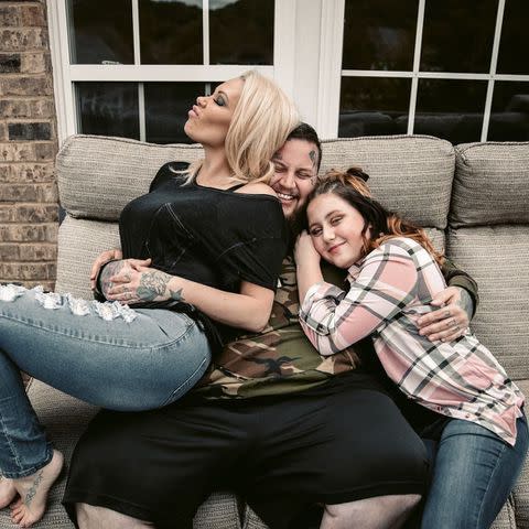 <p>Jelly Roll/Instagram</p> Jelly Roll with with Bunnie XO and daughter Bailee Ann in 2020