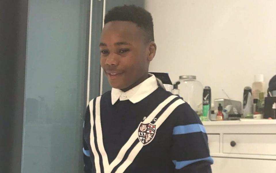 Jaden Moodie was 14 when he was rammed off a stolen moped and stabbed to death in Leyton, east London, in January 2019 in a suspected drug war slaying - PA