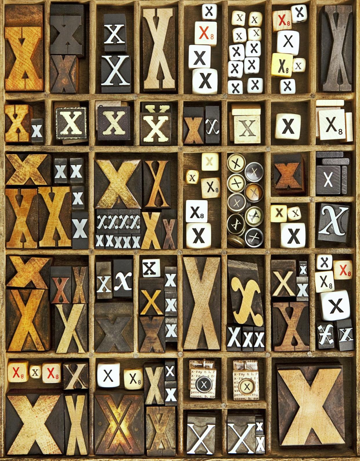 The use of the letter x as a mathematical unknown is a relatively modern convention. Algebra has been around for a lot longer. <a href="https://www.gettyimages.com/detail/photo/alphabet-royalty-free-image/120366833?adppopup=true" rel="nofollow noopener" target="_blank" data-ylk="slk:Daryl Benson/Stockbyte via Getty Images;elm:context_link;itc:0;sec:content-canvas" class="link ">Daryl Benson/Stockbyte via Getty Images</a>