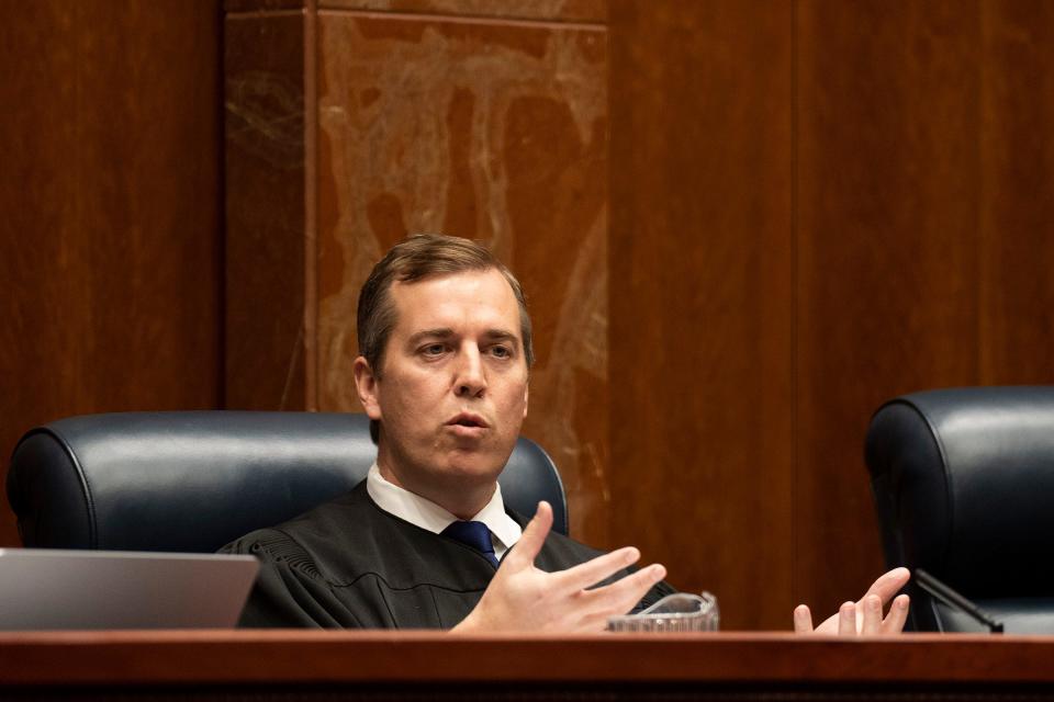 Texas Supreme Court Justice Jimmy Blacklock said Tuesday he feels the issues surrounding SB 14 are "questions of philosophy, morality, maybe even religion," rather than of science.