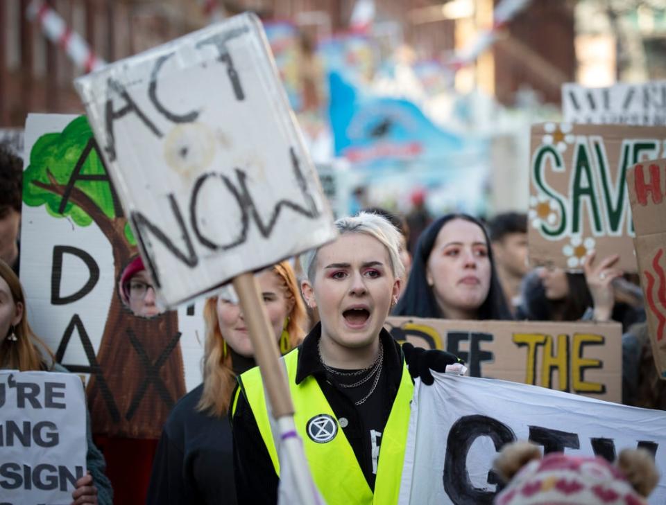 Tens of thousands of children across the UK took part in a global climate strike in 2019 (Danny Lawson/PA) (PA Archive)