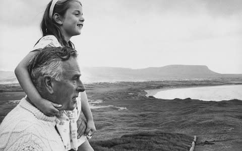 Lord Mountbatten with his granddaughter - Credit: BBC