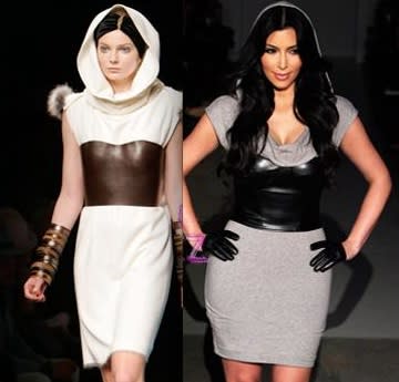 7. Kim also knocked off a Fendi dress for her Bebe line. Originality? The girl doesn't have much of it.