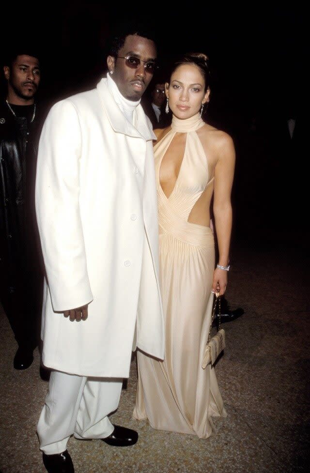 Jennifer Lopez and Diddy at Met Gala 1999