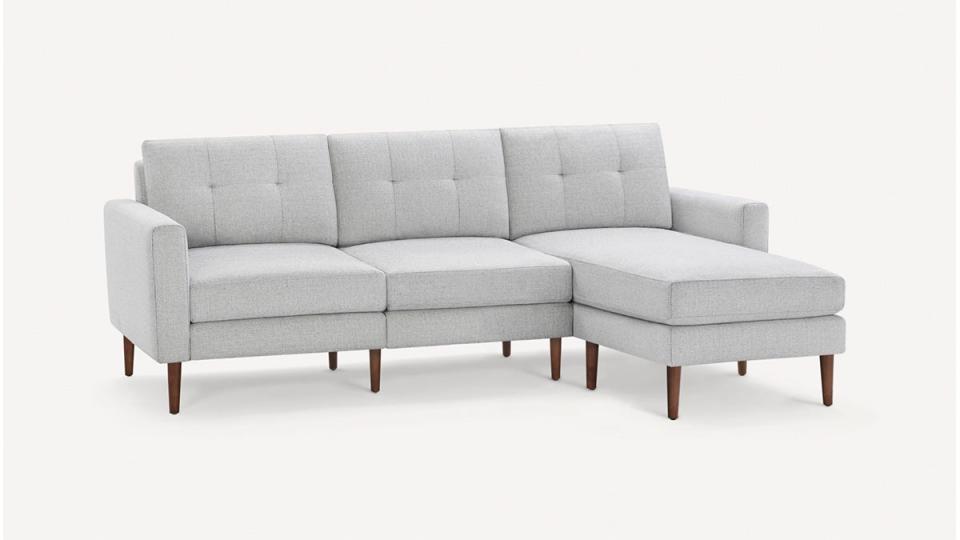 Create the sectional of your dreams with this customizable couch.