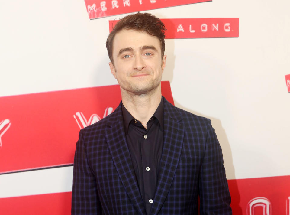 Daniel Radcliffe durante la presentación de la obra 'Merrily We Roll Along', por la que acaba de ganar el Tony (Foto: Bruce Glikas/WireImage)