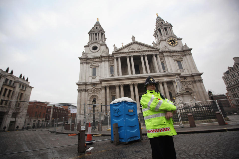 St. Paul's After The Police Evicted The Occupy Protesters Overnight