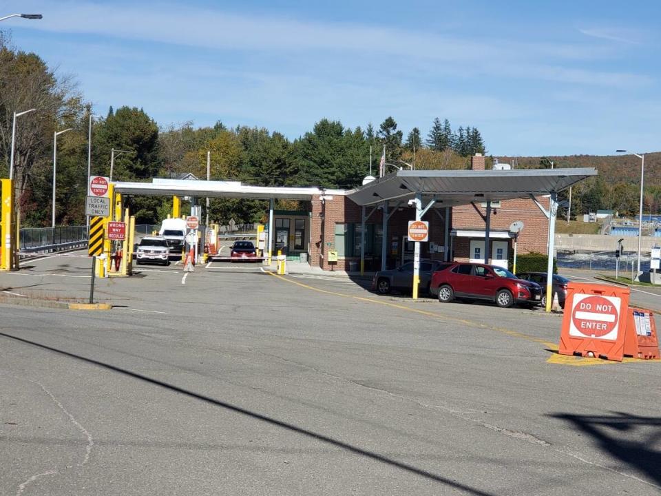 The Vanceboro port of entry cut its hours of operation in half in September. The round-the-clock operation is not open for 12 hours a day, starting at 8 a.m. ET.  (Shane Fowler/CBC News - image credit)