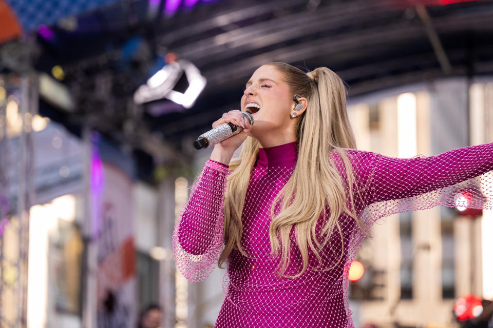 TODAY -- Pictured: Meghan Trainor on Friday, October 21, 2022 -- (Photo by: Helen Healey/NBC via Getty Images)