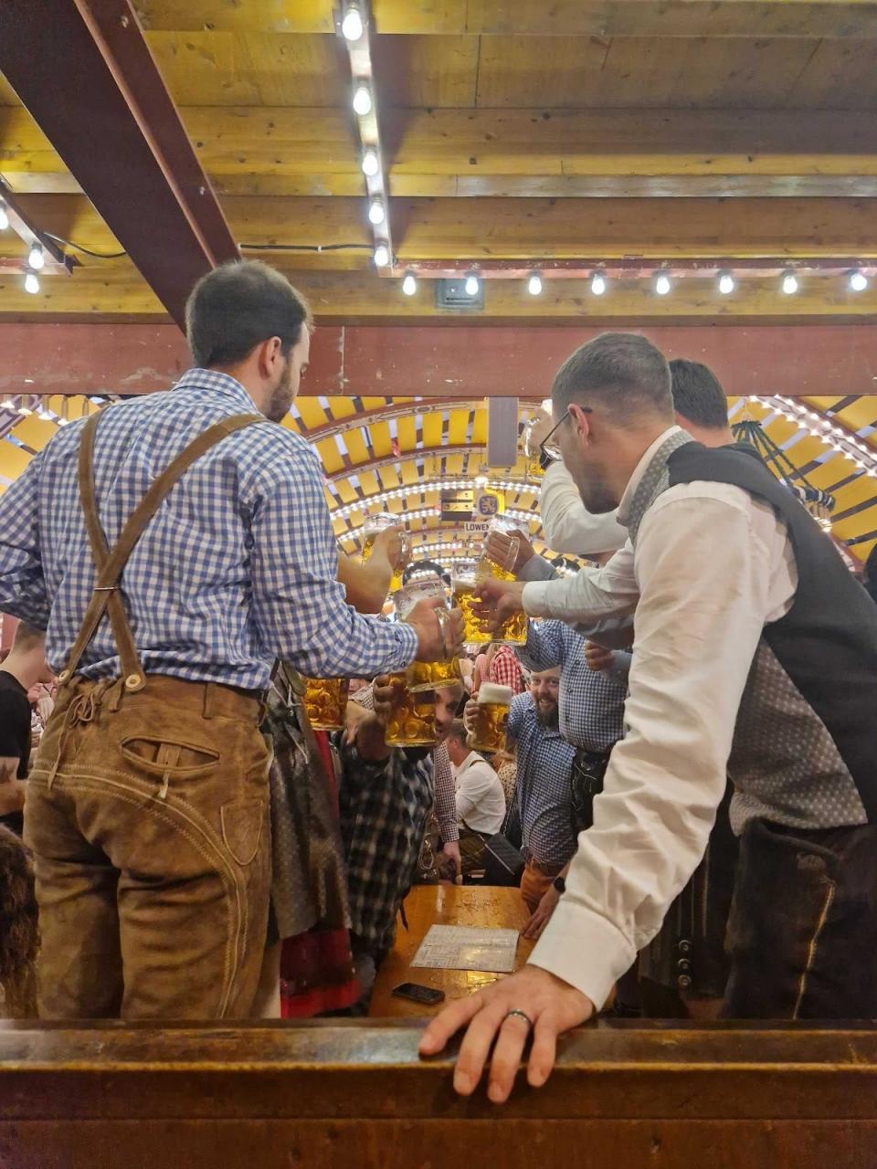 men at oktoberfest