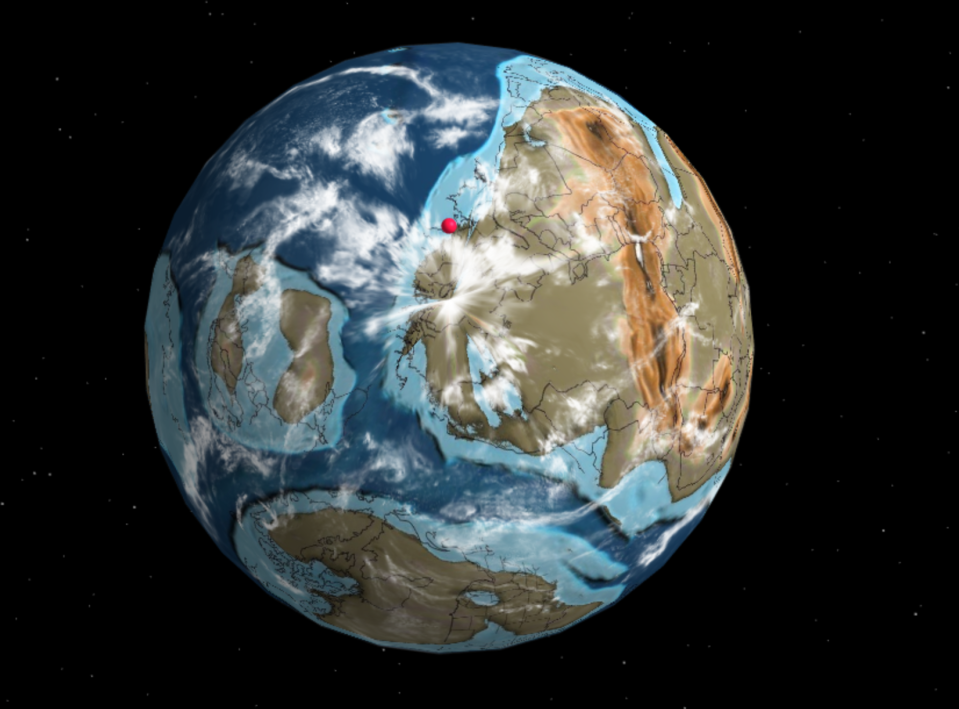 Earth 2 Million Years Ago Map New Interactive Map Shows Where Your Home Was On Earth 500 Million Years Ago