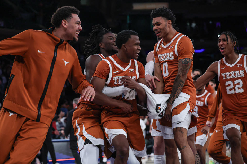 Max Abmas’ near-buzzer-beater at Madison Square Garden kept No. 19 Texas undefeated on the season