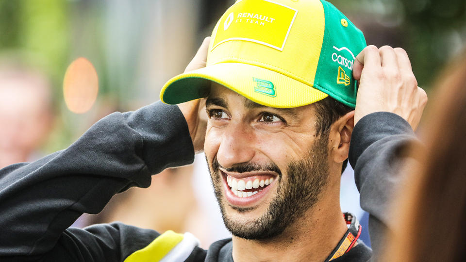 F1 driver Daniel Ricciardo is pictured at the 2020 Australian Grand Prix.