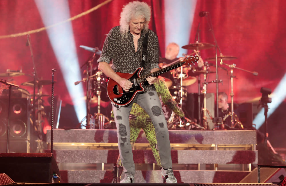 Brian May 'bowed out' of fight to make 'Under Pressure' heavier credit:Bang Showbiz