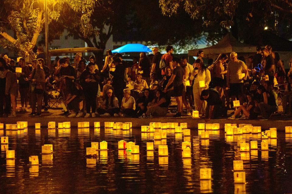 The Water Lantern Festival takes place Saturday at Eden Park's Mirror Lake in Mount Adams.