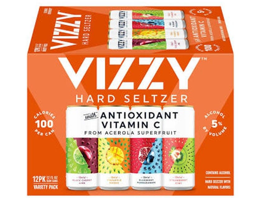 A box of Vizzy hard seltzer.