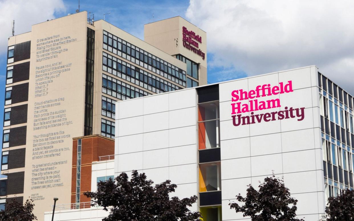 Sheffield Hallam University said English literature is among the courses that will be suspended for the 2023/24 academic year - Mark Richardson /Alamy