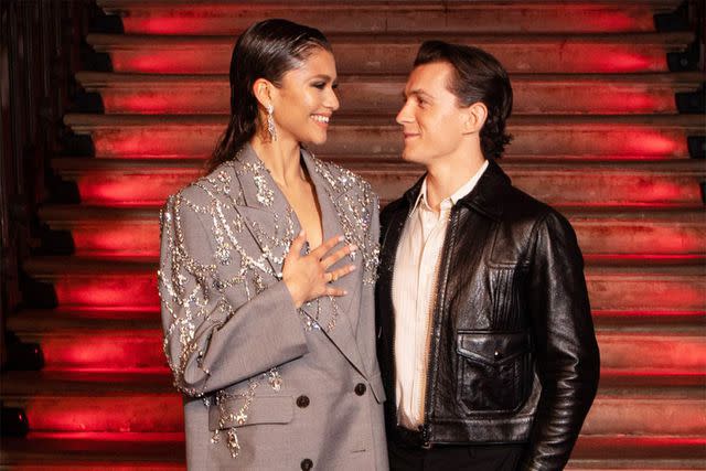 shutterstock Zendaya and Tom Holland in December 2021