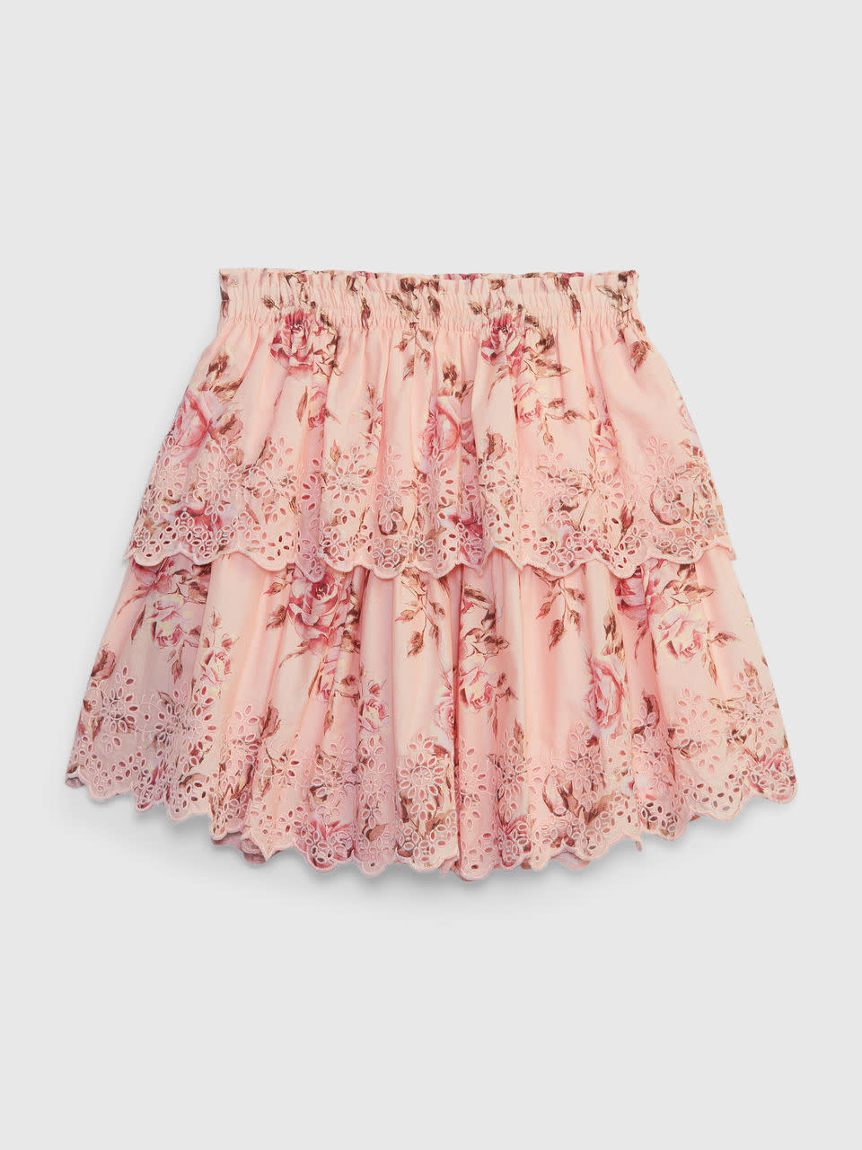 Gap x LoveShackFancy Pink Floral Mini Skirt