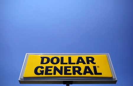 FILE PHOTO: A sign is seen outside a Dollar General store in Chicago