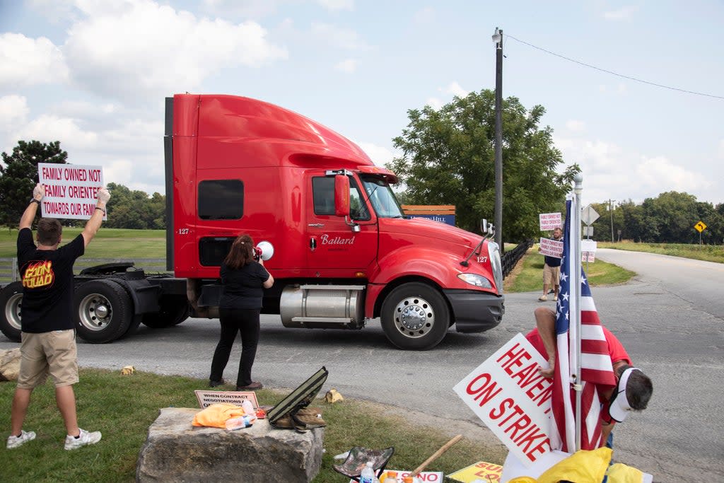 Kentucky Bourbon Producer Strike (Lexington Herald-Leader/Silas Walker)