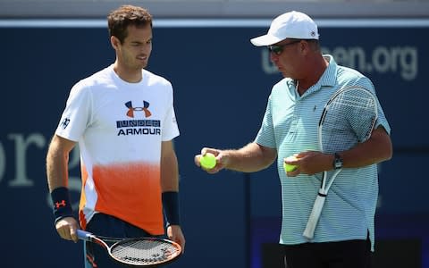 Andy Murray of Great Britian with his coach Ivan Lendl during a practice session prior to the US Open Tennis Championships at USTA Billie Jean King National Tennis Center on August 26, 2017 in New York City.  - Credit:  Getty Images 