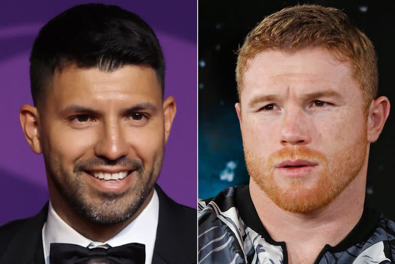 Sergio Agüero y Canelo Álvarez