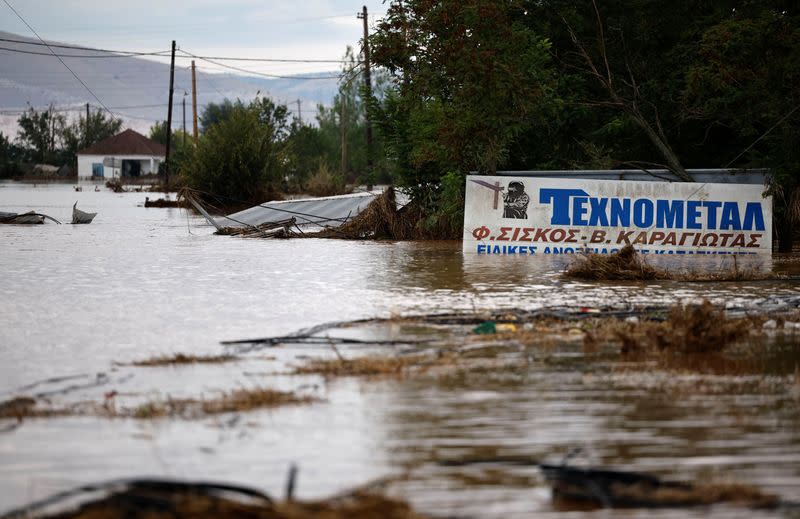 Impact of storm Daniel, in Astritsa