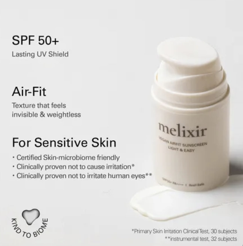 Melixir Skincare Vegan Airfit Sunscreen, SPF 50+ PA++++. PHOTO: Sephora