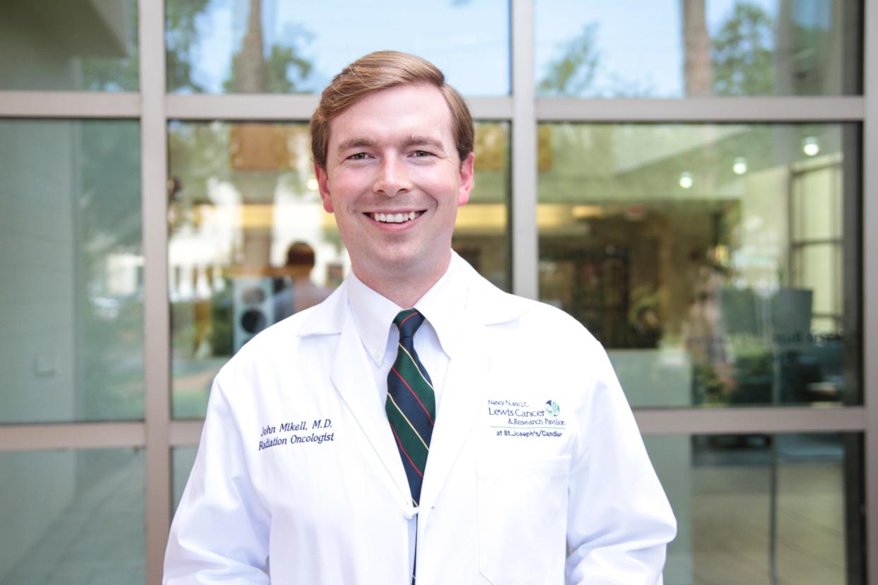 Dr. John Mikell, a radiation oncologist at Nancy N. and J.C. Lewis Cancer & Research Pavilion at St. Josephs/Candler.