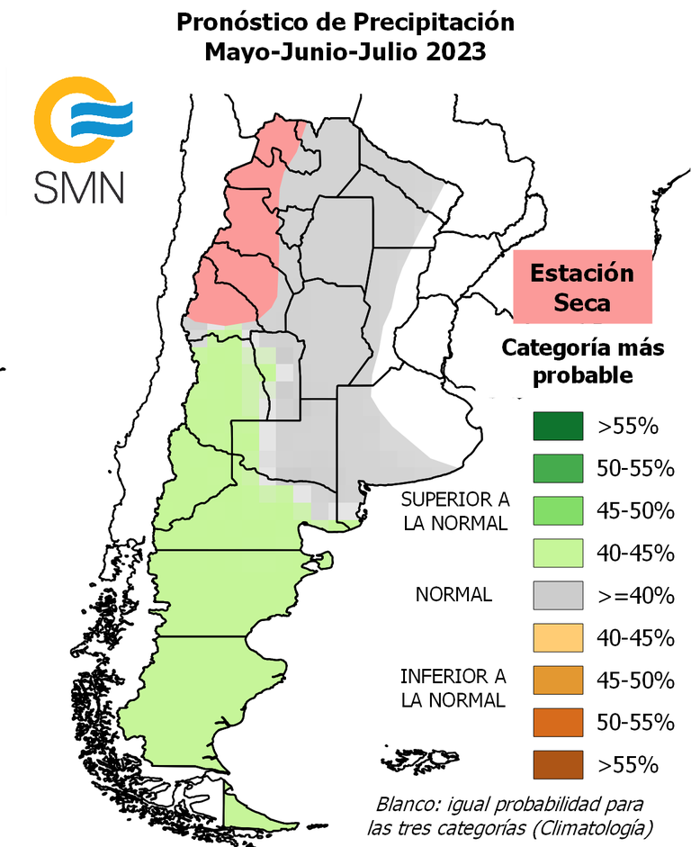 El pronóstico de precipitaciones