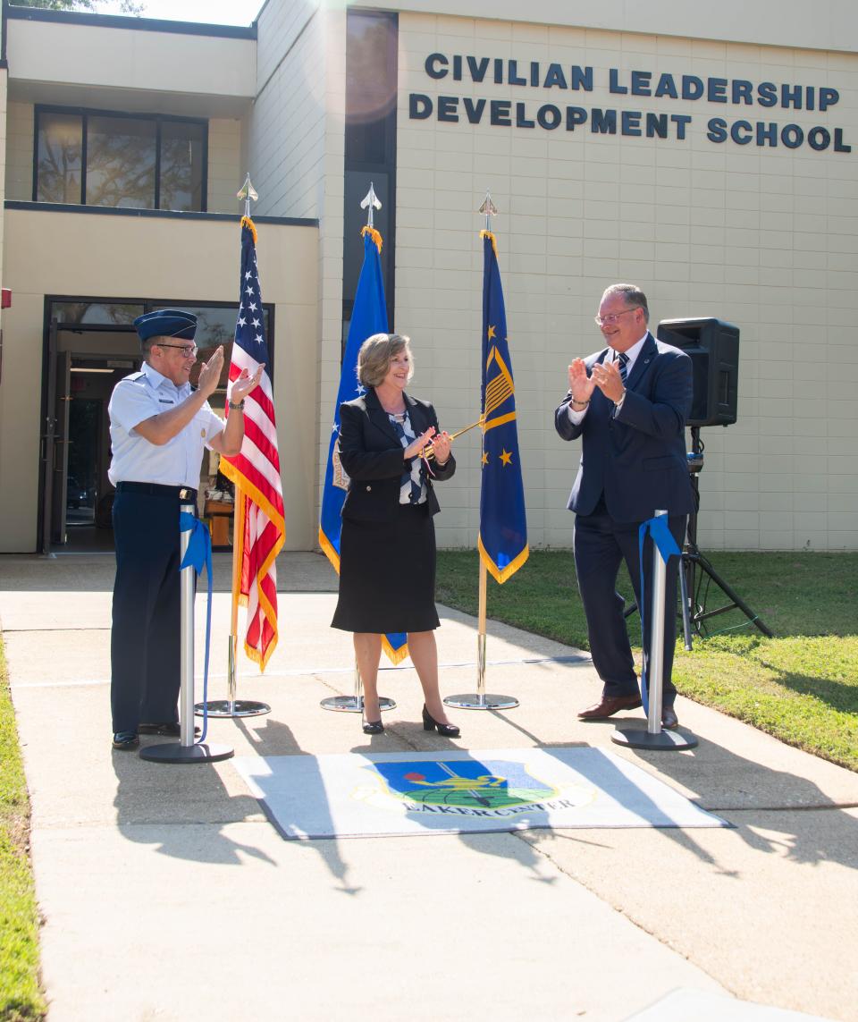 On April 25, 2024, Maxwell Air Force Base celebrated the opening of the Civilian Leadership Development School at Building 1429 with a ceremonial ribbon-cutting.