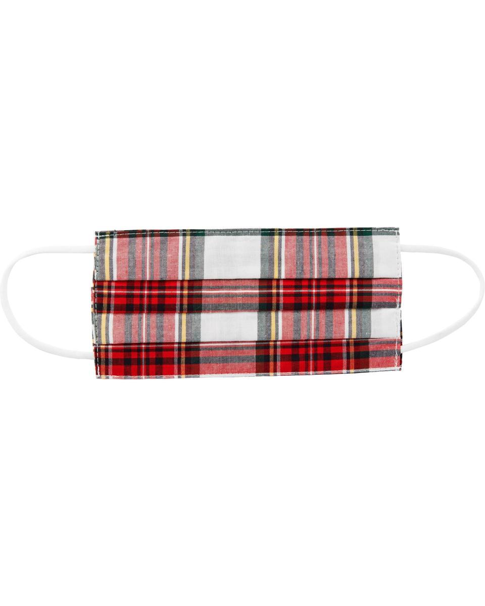 10) Carter's Plaid Face Mask