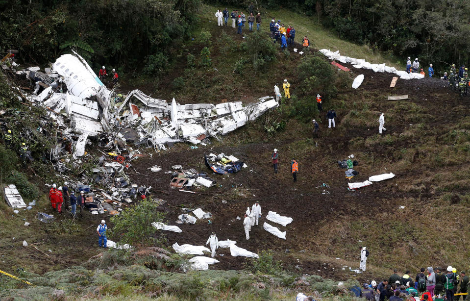 Plane crash carrying Brazilian soccer team