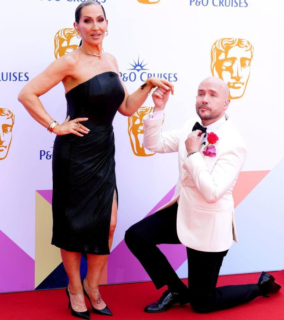 Michelle Visage and Tom Allen attending the BAFTA TV Awards 2024, at the Royal Festival Hall in London. Picture date: Sunday May 12, 2024