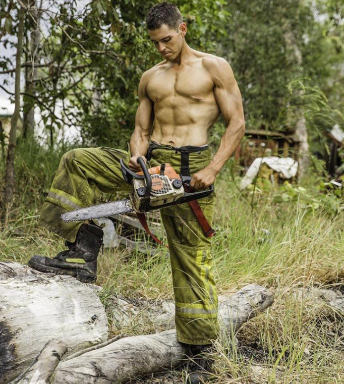 Will Sam grace the 2018 Fireman's Calendar? Photo: