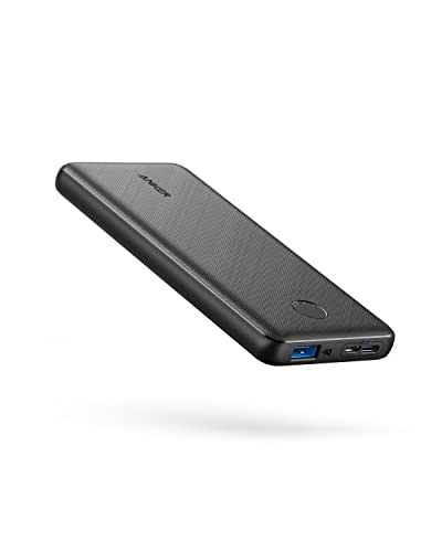 Anker Portable Charger, 313 Power Bank (PowerCore Slim 10K) 10000mAh Battery Pack with USB-C (Input Only) and PowerIQ Charging Technology for iPhone, Samsung Galaxy, and More. (AMAZON)