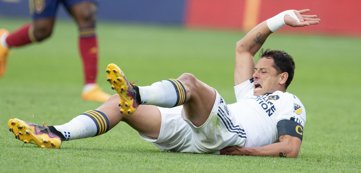 Chicharito Hernandez se lesionó hace un mes en un partido de Copa de la MLS (Foto de: Chris Gardner/Getty Images)