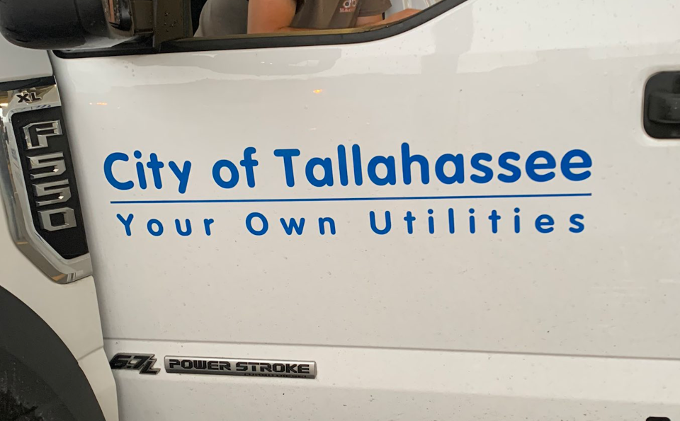 A City of Tallahassee utilities truck
