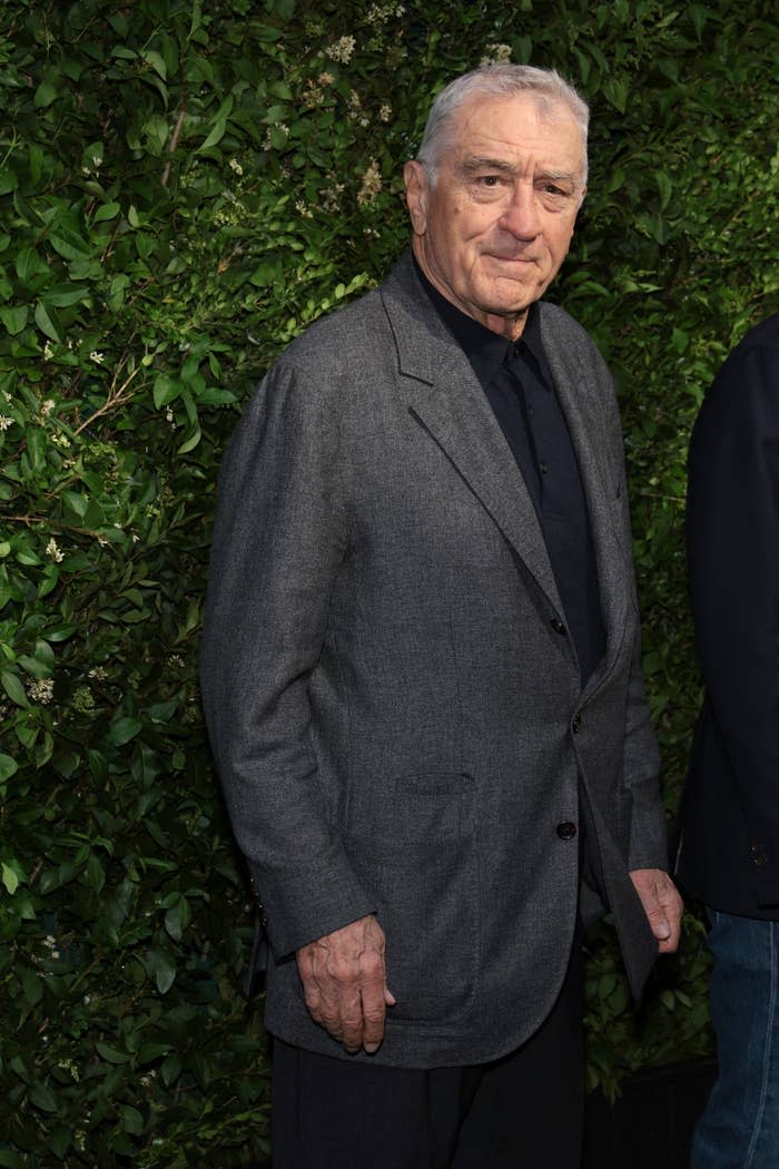 Closeup of Robert De Niro in a suit