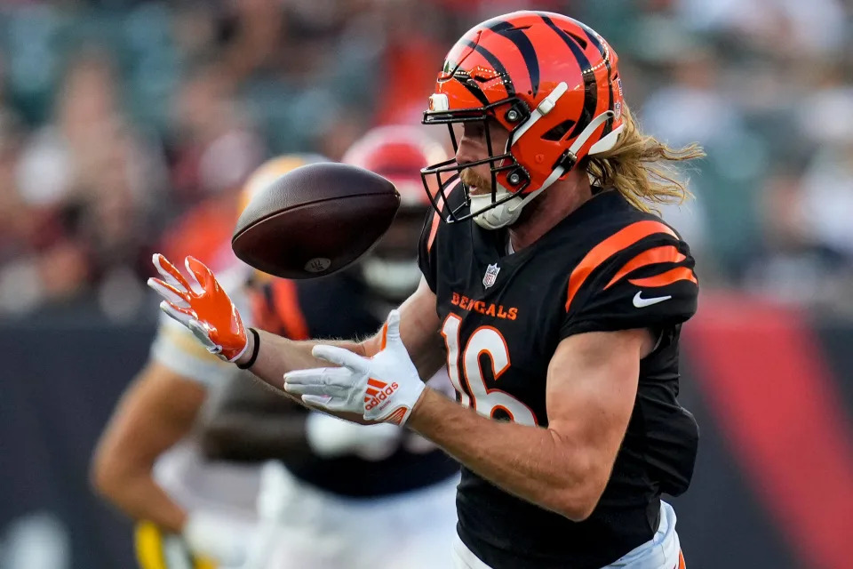 Cincinnati Bengals wide receiver Trenton Irwin is known for his steady hands, sharp football IQ and versatility in the Bengals' offense.