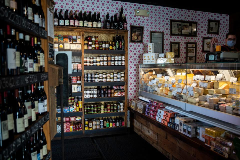 Head to The Cheese Shop for chocolates, cheeses, and wines.