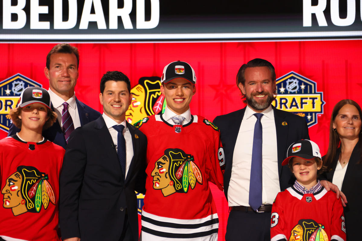 NHL Jersey Numbers on X: F Connor Bedard will wear jersey number 98 for  the Chicago Blackhawks. Number never worn before in team history.  #Blackhawks  / X